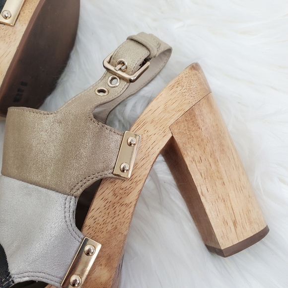 Trina Turk | Pasadena Wooden Block Heels - Picture 4 of 13